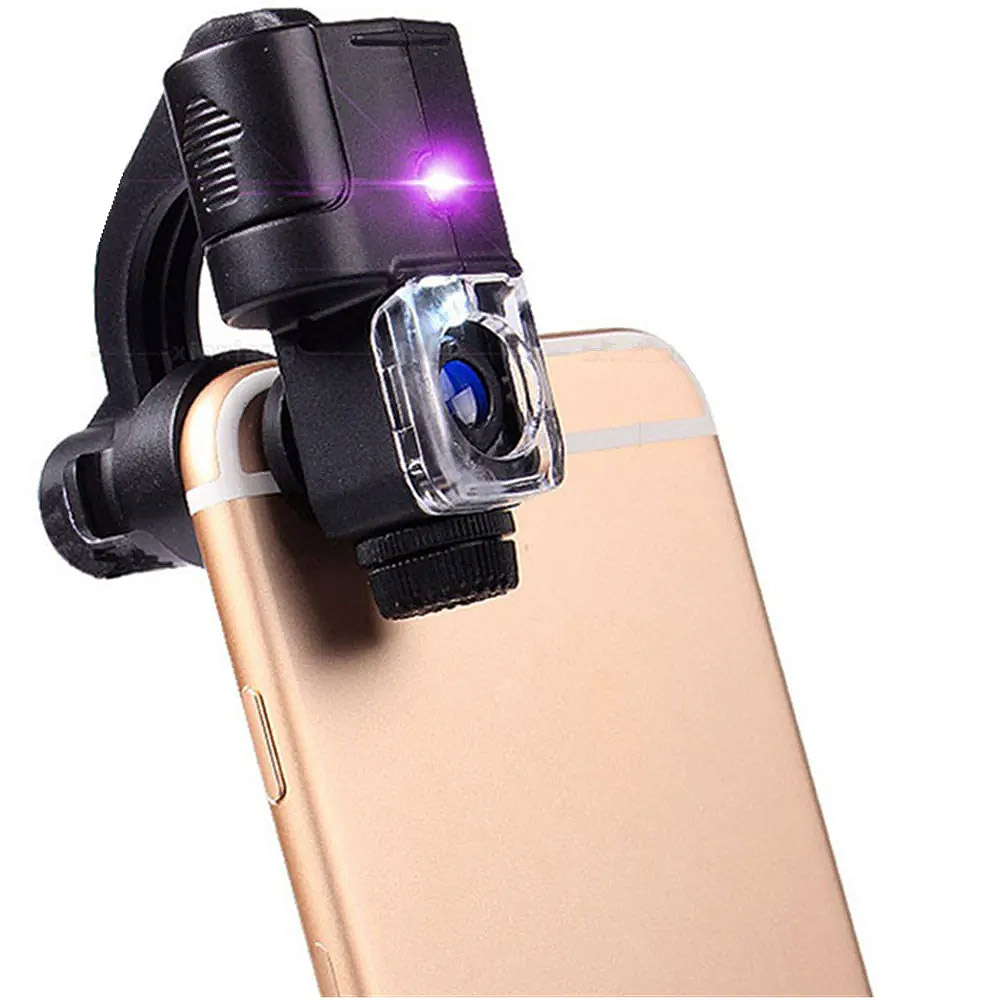 세이프티 휴대폰 LED 90배율 현미경, 1개, 블랙 5,900원