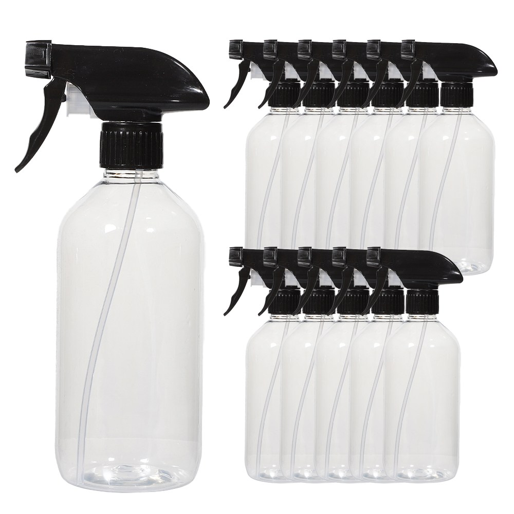 건스프레이 블랙캡 투명 500ml 12개 플라스틱 공병 소분병 여행 화장품용기, 12개 16,180원