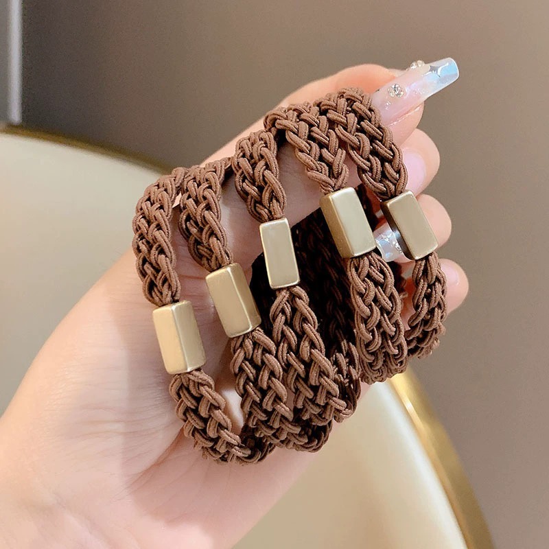 디멜디 수제 매듭 헤어고무줄 5p 6,400원