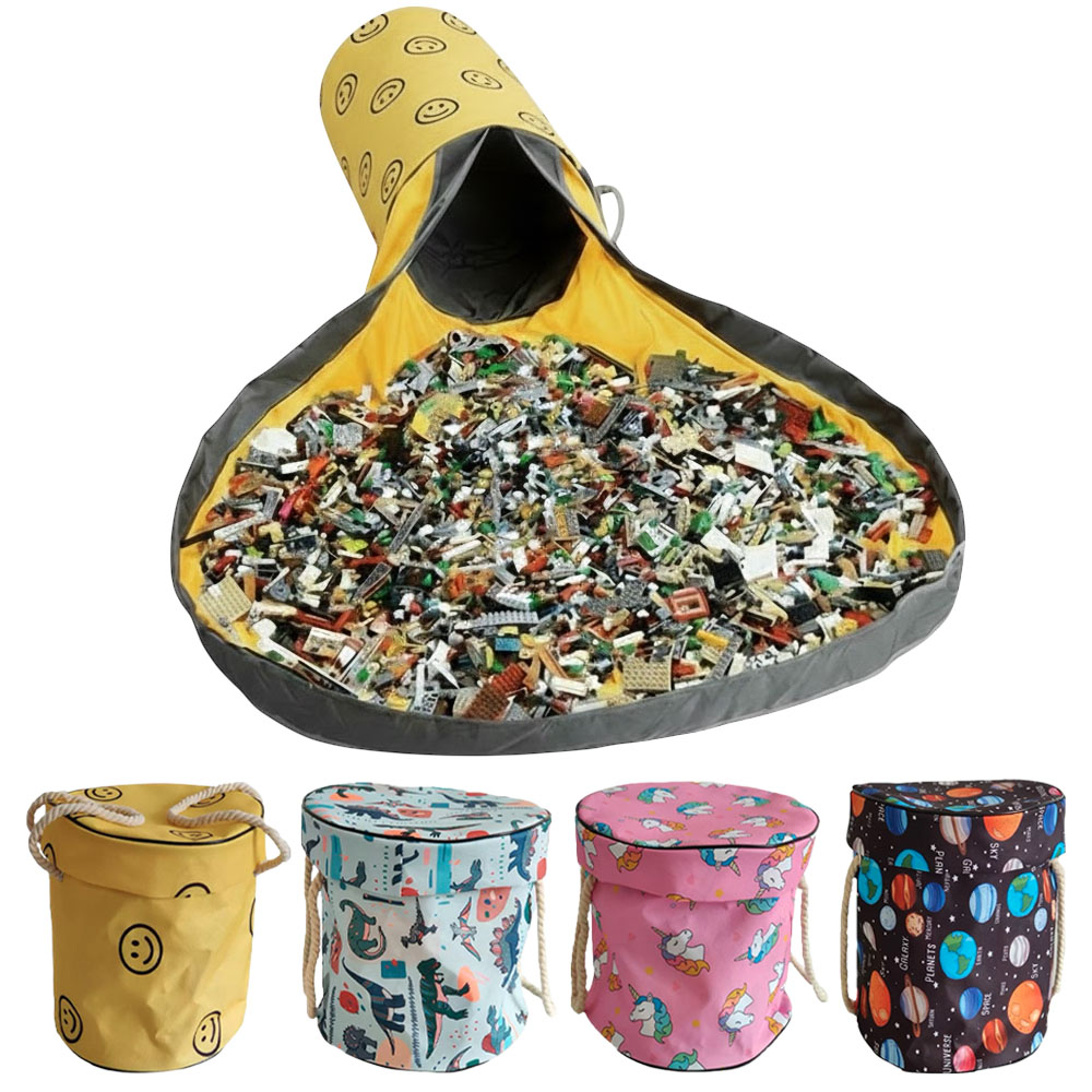 오펀 패브릭 장난감 정리함 놀이매트 블럭 바구니, 1개, 우주 25,130원