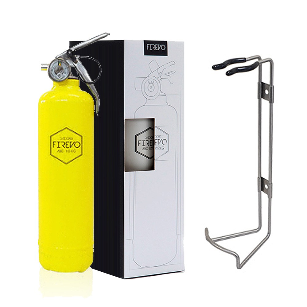 NEW 뉴 피레보 FIREVO 디자인소화기 패키지형+스텐벽부거치대 64,800원