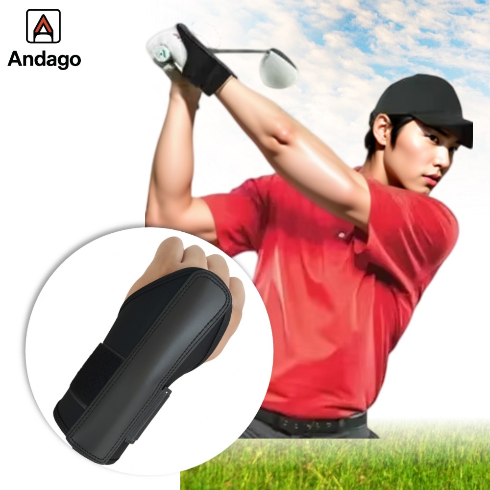안다고 비거리 정확도 향상 골프 손목보호대, 1개, 블랙 15,000원