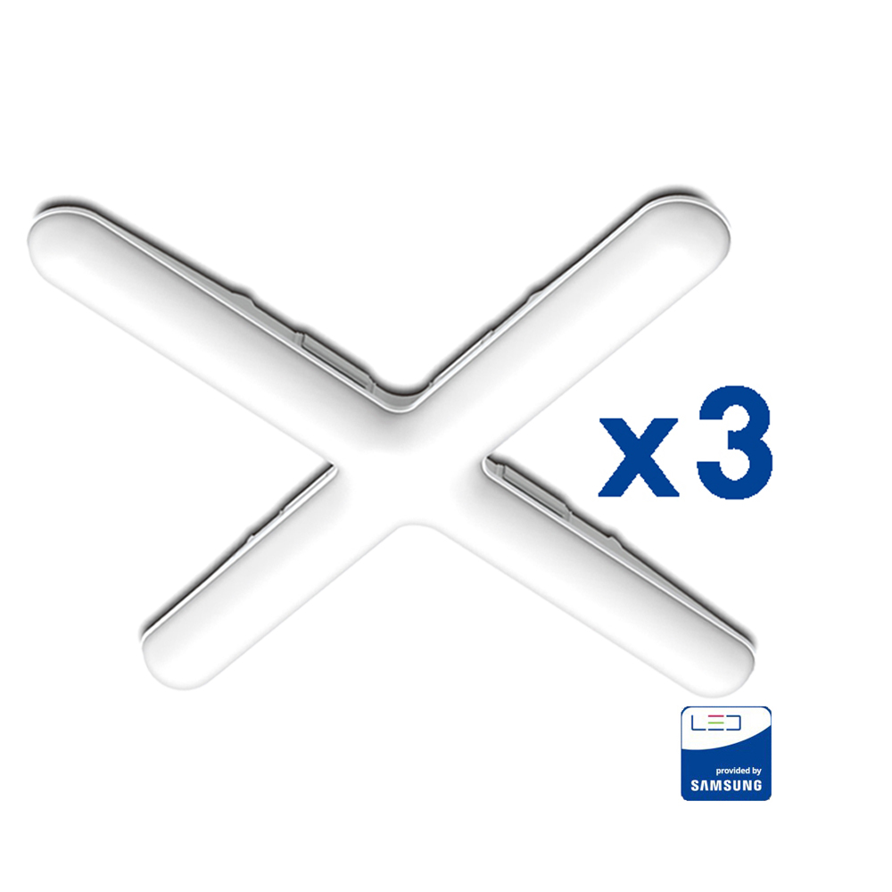 인아웃조명 LED 십자등 60W 2+1 총 3개 묶음 발송 플리커프리 전등 형광등 마트 가게 방 창고 28,000원