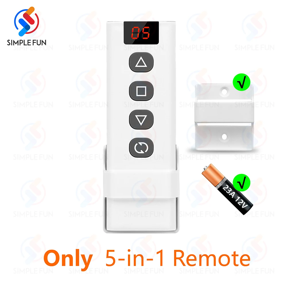 433Mhz 롤러 셔터 커튼 원격 제어 스위치 블라인드 차고 문 AC 모터용 5in1 송신기 110V 220V RF 모듈 13,300원