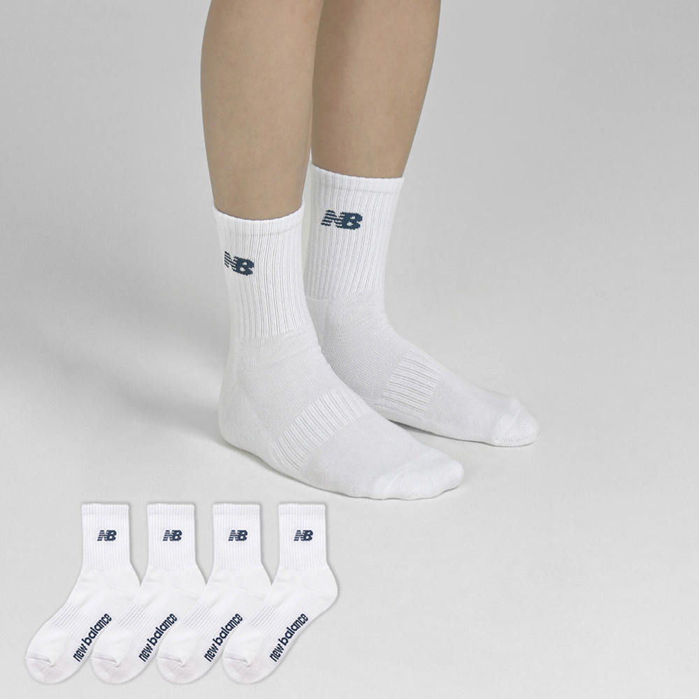 뉴발란스 베이직 로고 파일 중목 양말 4켤레 15,400원