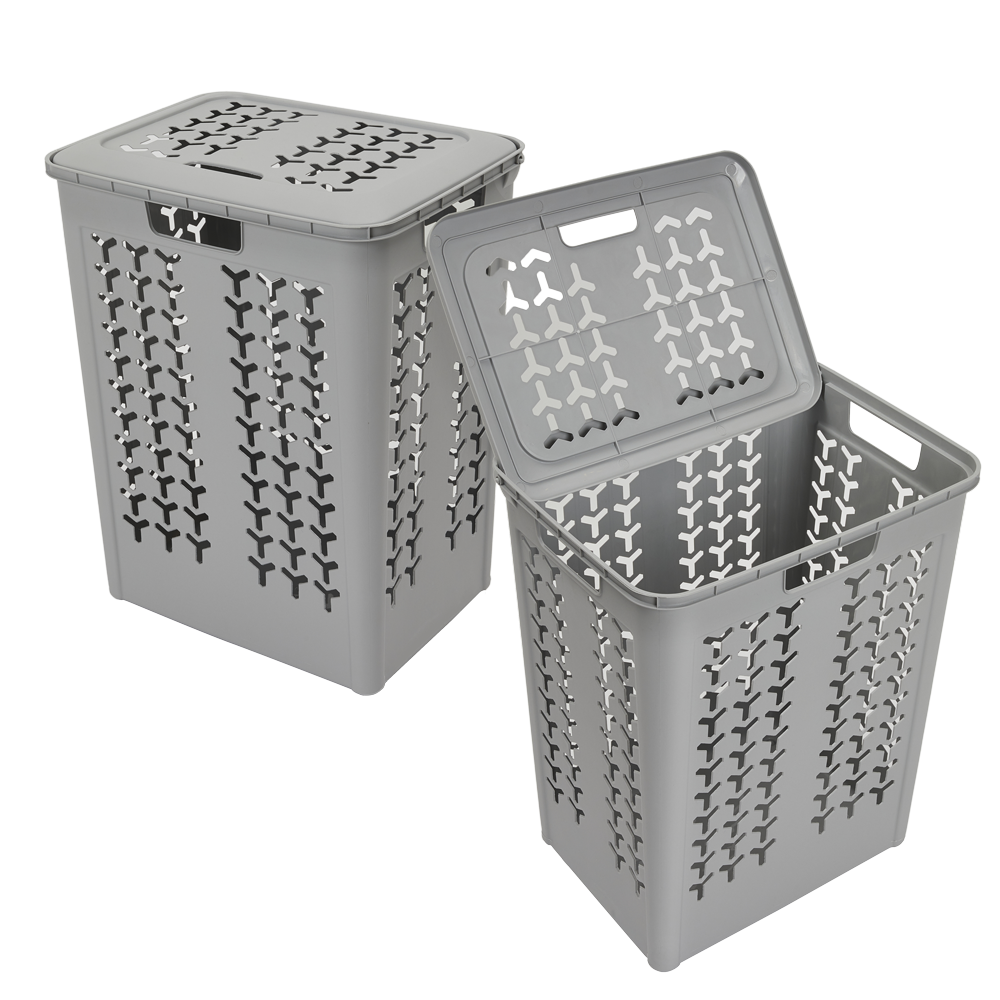 올유리빙 삼각 뚜껑 빨래 바구니 42L 2p 15,700원