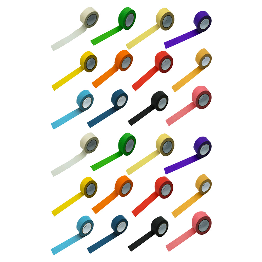 만들하비 컬러 종이 마스킹 테이프 2.5cm x 13m 12종 세트, 혼합색상, 2세트 23,800원