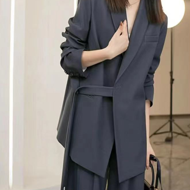 루스리더 여성 루즈핏 정장세트 와이드팬츠 투피스 E157 54,500원