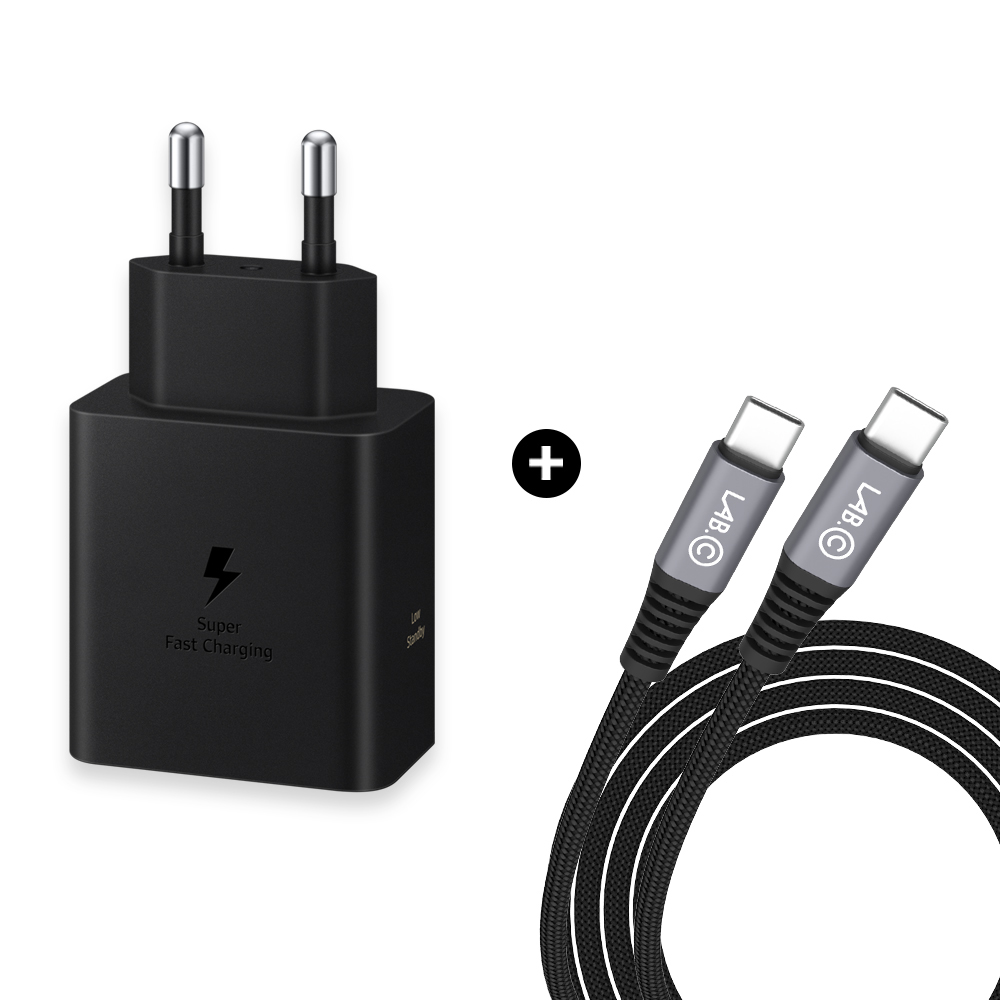 삼성전자 C타입 60W 초고속 충전기 갤럭시 PD PPS 어댑터(랩씨 3M 케이블 포함), 1개, 어댑터 블랙+랩씨 3M 케이블 블랙 49,900원