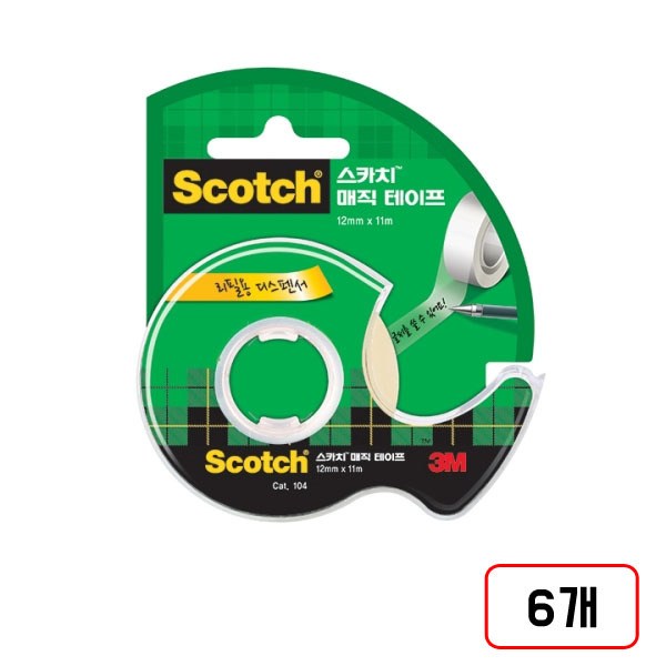 3M)매직테이프(A), 1세트, (104A/12*11m/M323210) 6개 26,230원