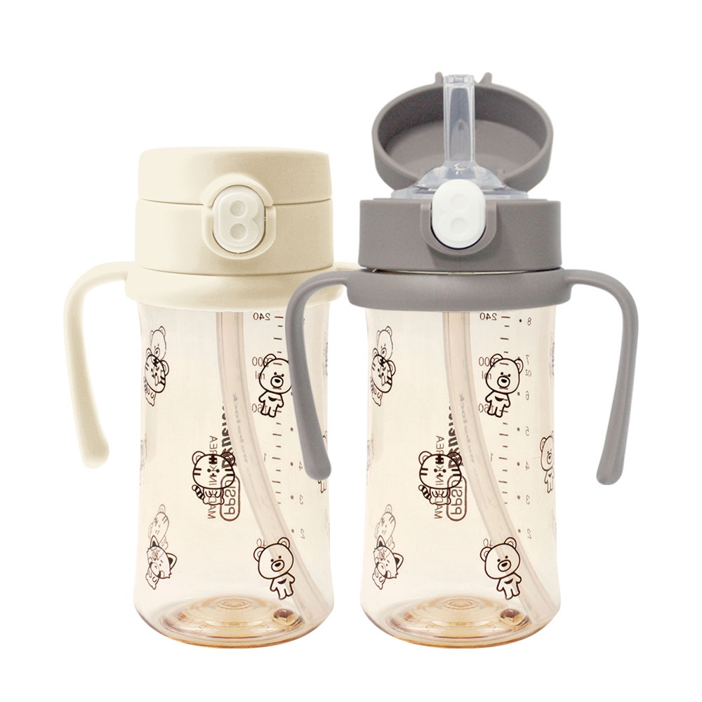 [새지않는 빨대컵]베베락 PPSU 원터치 빨대컵 270ml 2P, IWA 빨대컵 270(크림1P+초코1P), 270ml, 1개 39,500원