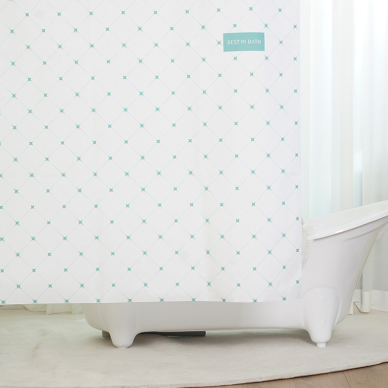 국내제조 프리미엄 욕실 패브릭 방수 샤워커튼 모음전 (메탈집게링 증정) 39,800원