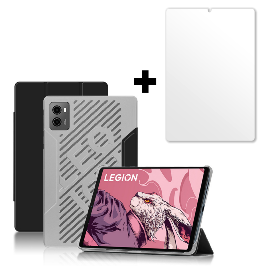 레노버 호환 Y700 2세대 커버 케이스 강화유리 필름, 블랙+투명 15,900원