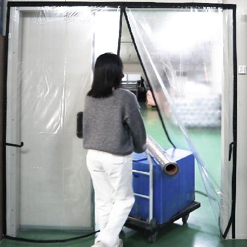 고리아 맞춤 두꺼운 대형 자석 방풍막 봉재식 현관 베란다 바람막이 벨크로 방풍비닐 커튼, 1개 60,900원