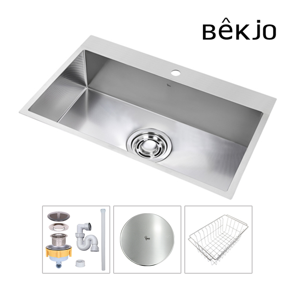 백조씽크 고니 사각씽크볼 ECNRW8630 리폼 엠보 주방싱크볼 싱크대교체, 1세트 290,000원