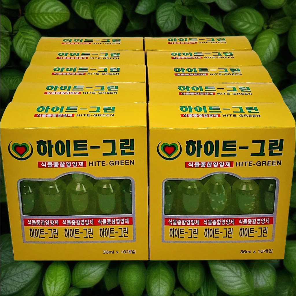윤컴퍼니 하이트그린 100개 식물종합영양제 화초용 앰플 모든 식물용, 100개, 36ml 9,500원