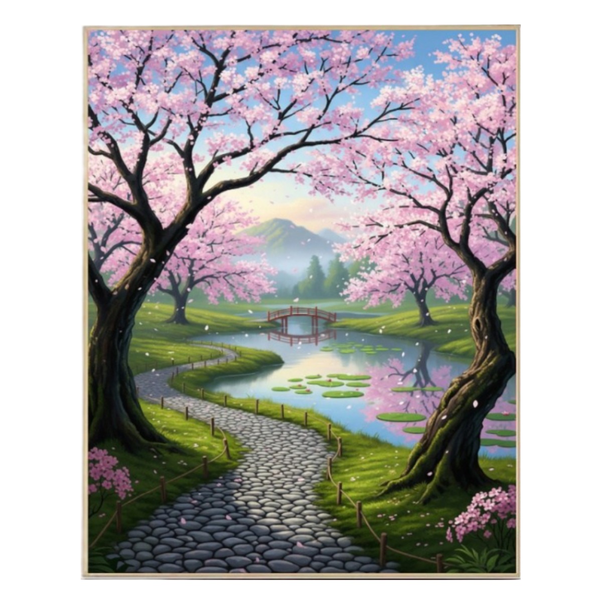 보석십자수 캔버스형 풍경화 diy 40 x 50cm, 1세트, CH039 23,800원