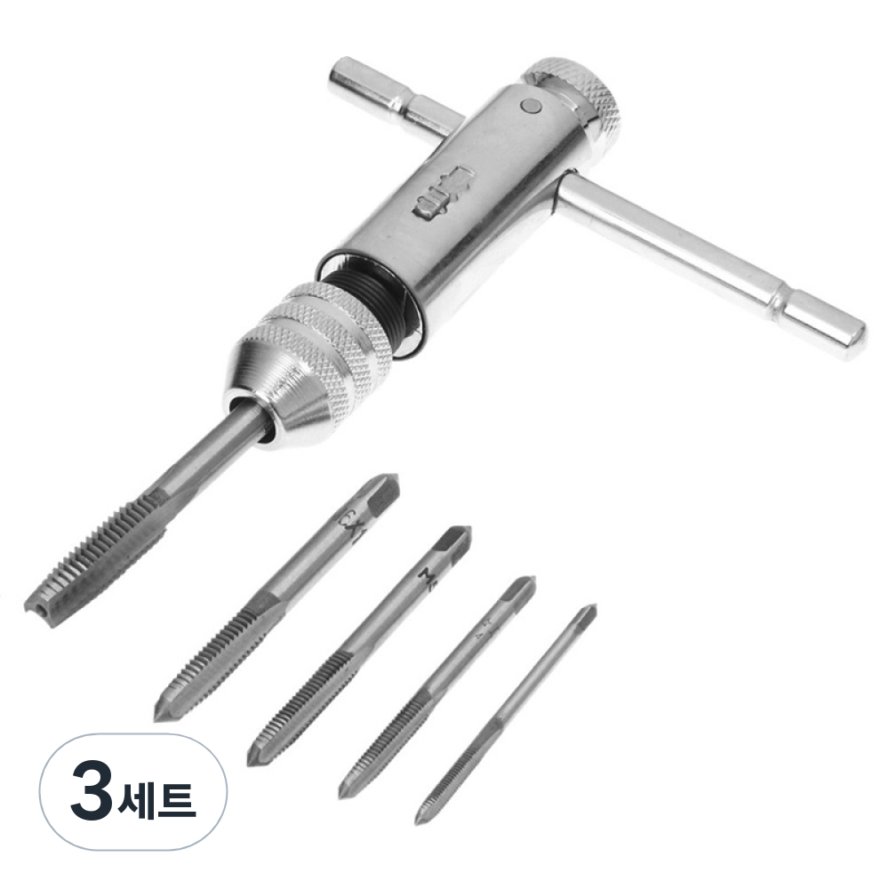 종원 탭핸들 + 탭드릴비트 5종 세트, 3세트 32,700원
