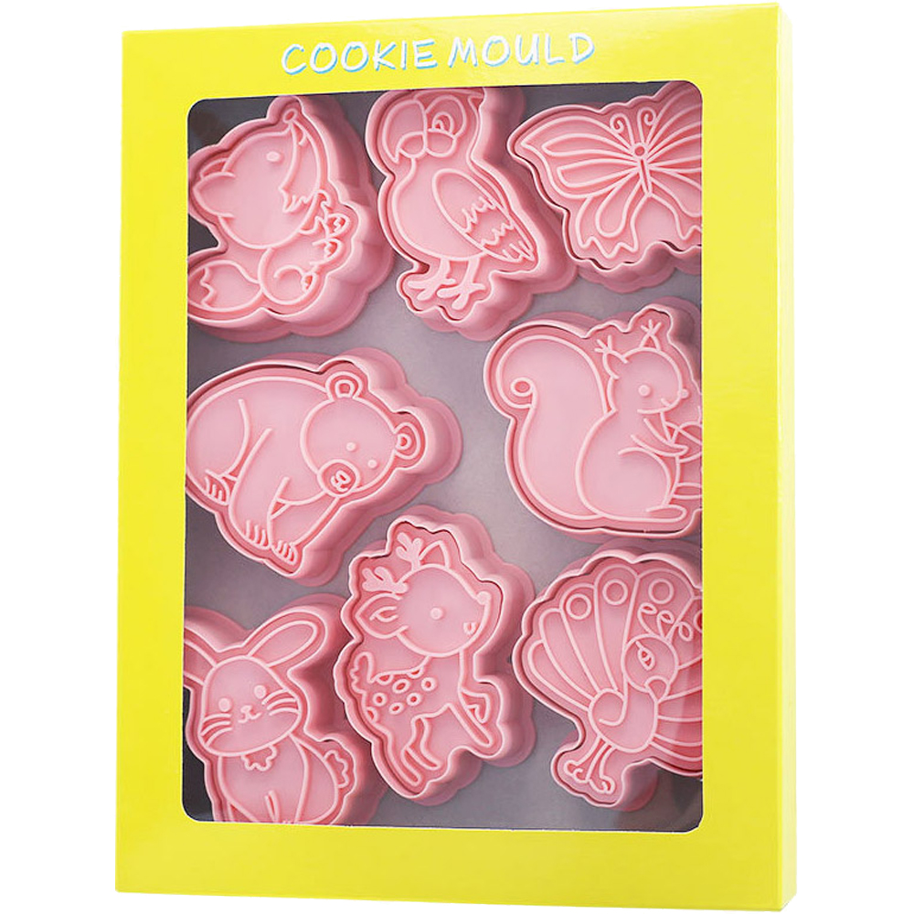 이홈베이킹 초식동물 귀여운 사슴 푸쉬 쿠키커터 8종 세트 9,000원