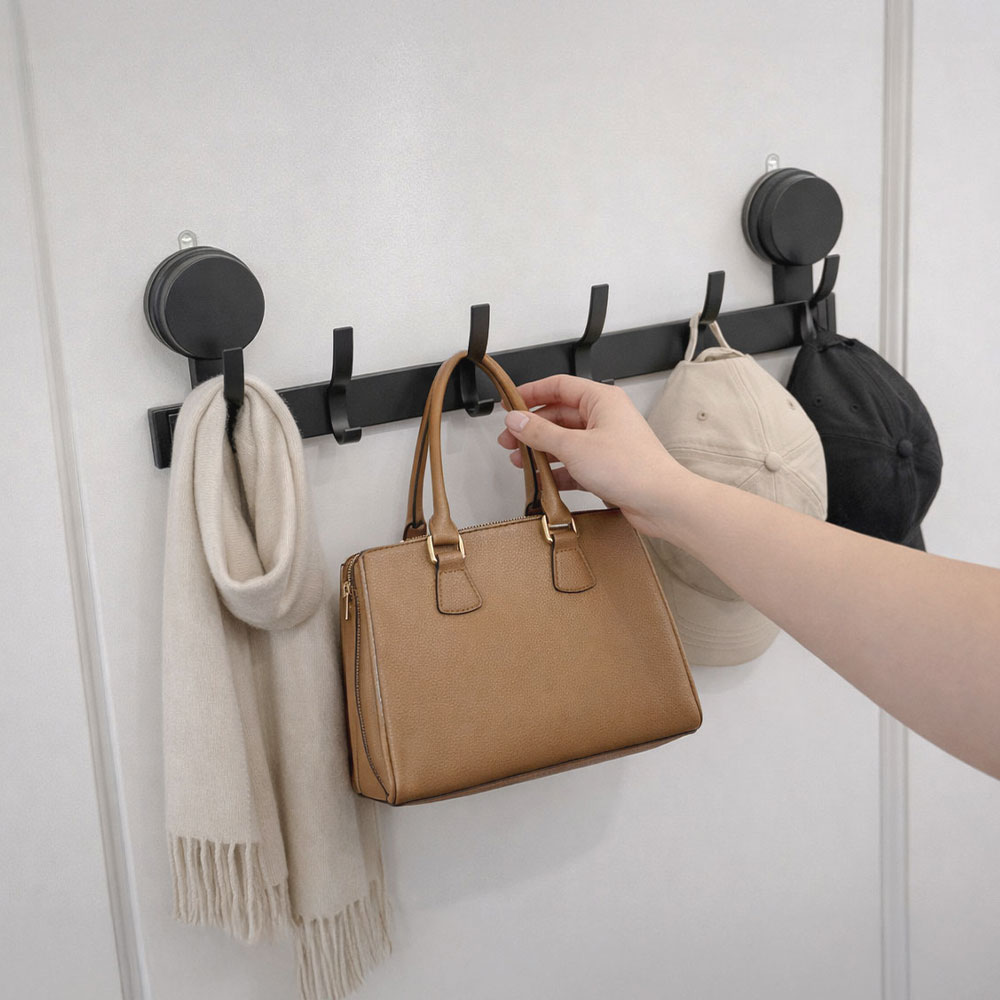 대한몰 초강력 접착 흡착식 무타공 문걸이 도어 행거 옷걸이 후크형 12구, 그레이, 1개 18,980원