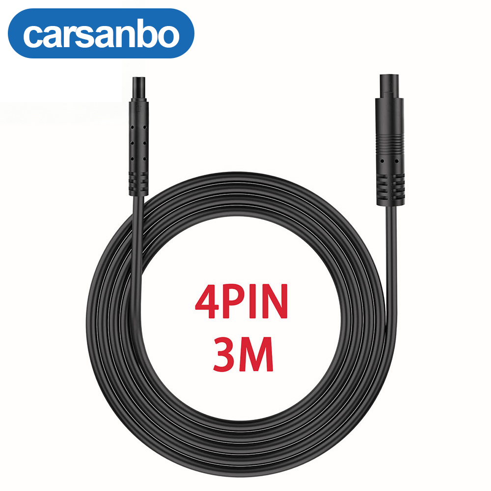 2.5m/3m 4핀 백업 카메라 연장 케이블, 순동 28 AWG 후방 카메라 와이어 (수컷/암컷 플러그 포함), 플러그 앤 플레이 리버스 카메라 연장 케이블 (대시캠 케이블용) 7,800원