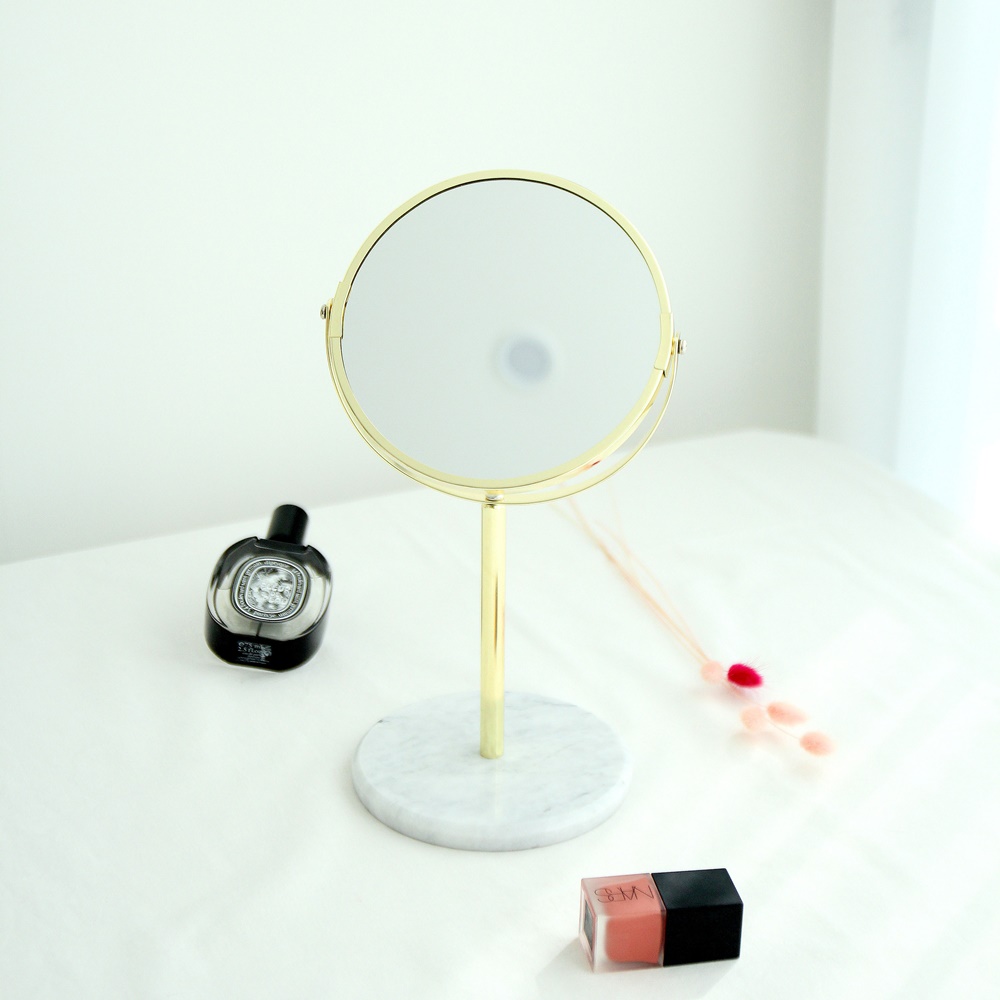 주앤지 마블 양면 확대 메이크업 탁상용 원형 거울 22,500원