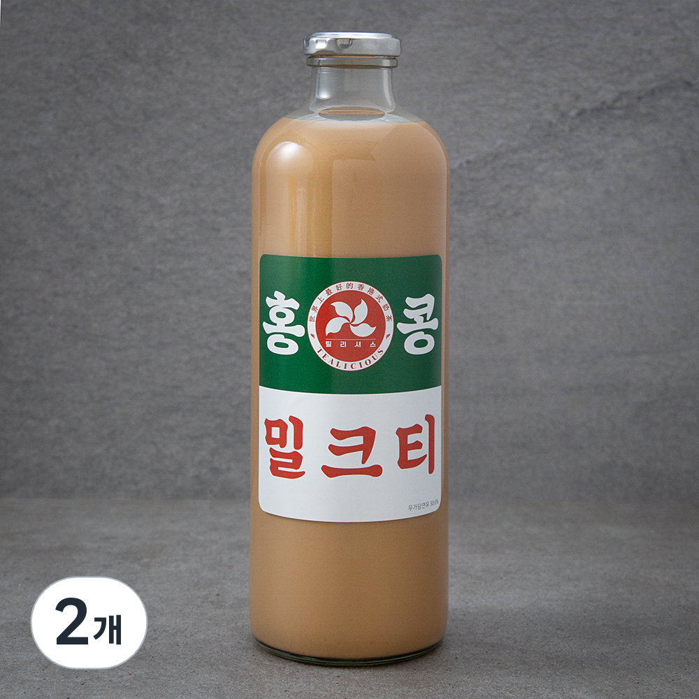 홍콩 다크 수제 밀크티, 1L, 2개 19,980원