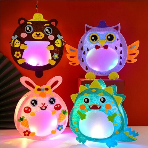 DIY 부직포 동물 공룡 LED 전등 만들기 1,700원