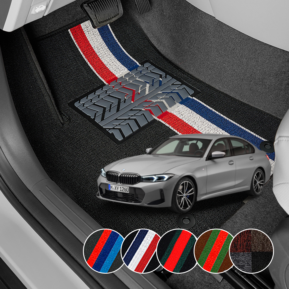 BMW 3시리즈 슬림 뉴 코일매트 발매트 라인 카매트 차량용 바닥 발판 자동차 차량 깔판, 톰에디션 59,800원