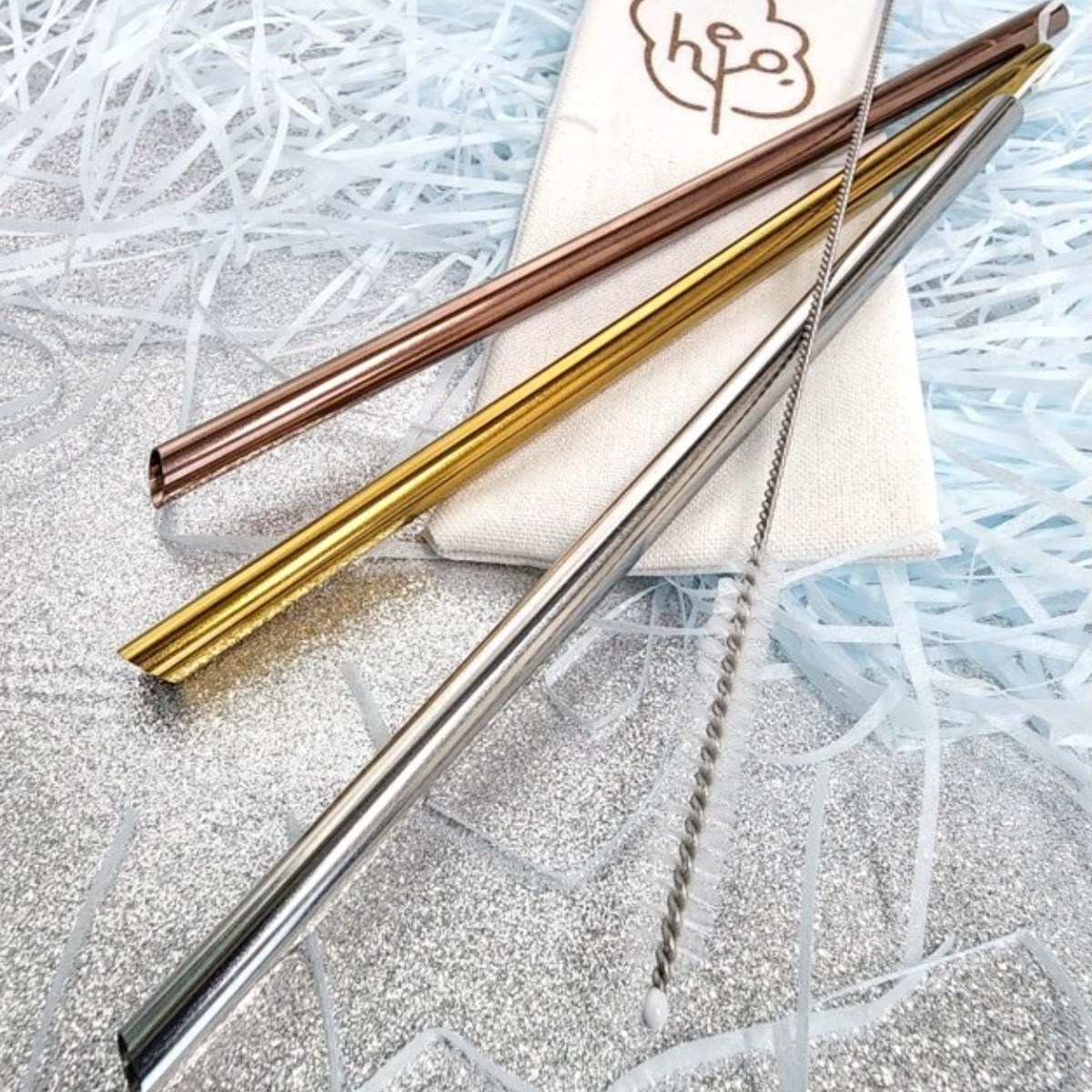 스탠리 아이스플로우 플립 텀블러 887ml 호환용 스테인레스 스틸 빨대 세트, 1개, 3개입 9,900원