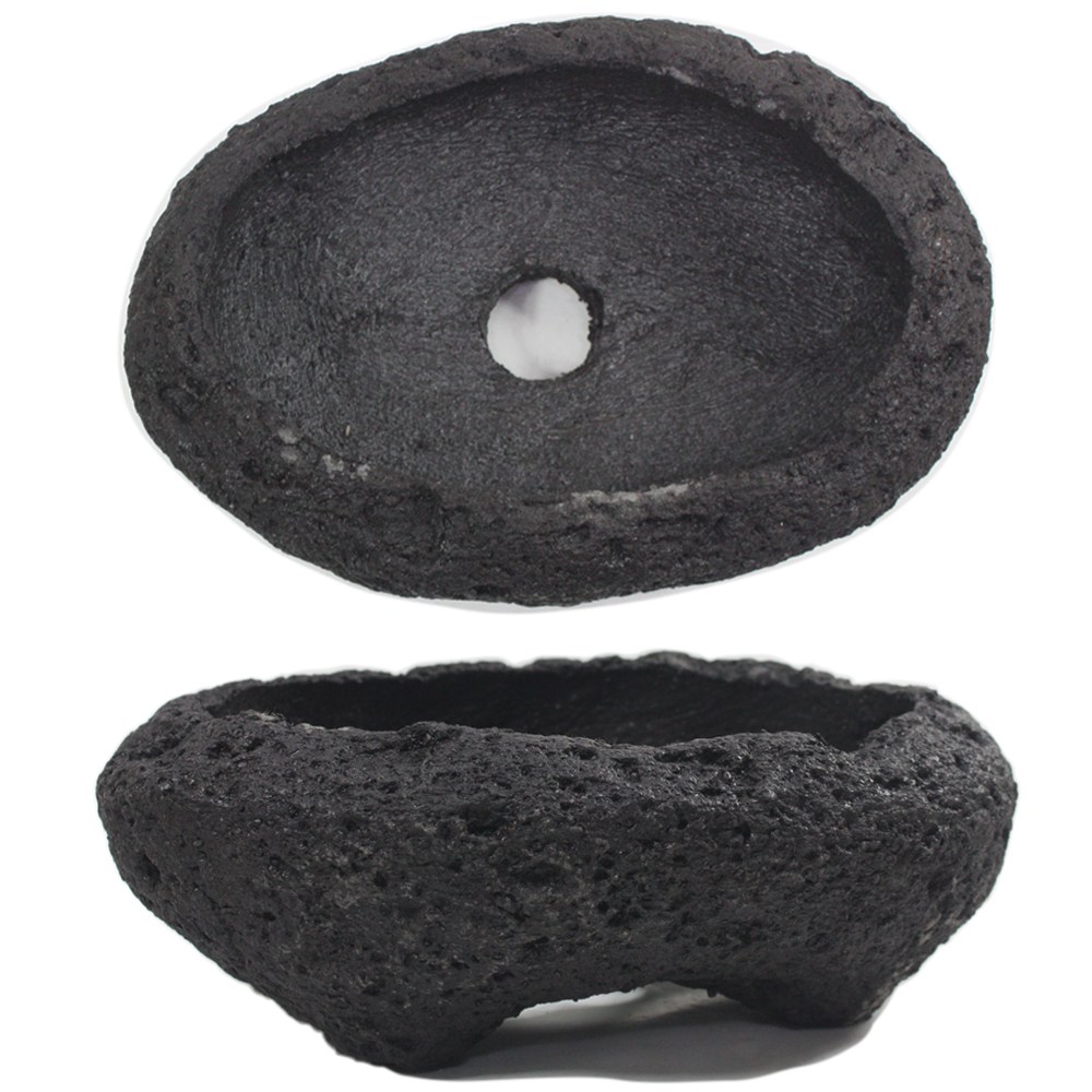 그린데이 화산석 타원 수제 화분 - 분재 야생화 가드닝 돌화분 공간 인테리어 디자인 25,900원