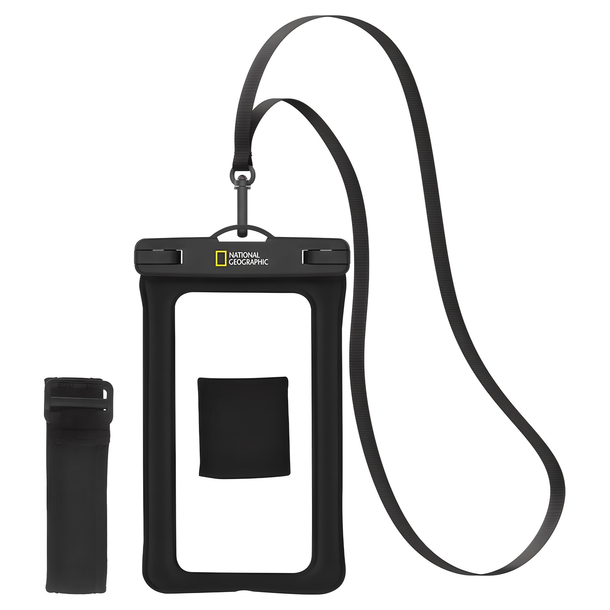 내셔널지오그래픽 4중 잠금 스마트폰 방수팩 + 넥스트랩 + 암밴드, 블랙, 1개 12,900원