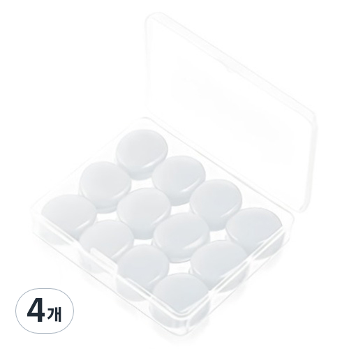리빙헤븐 소음차단 자유자재 실리콘 수면 귀마개 ED-05 화이트, 4개, 12개입 14,740원
