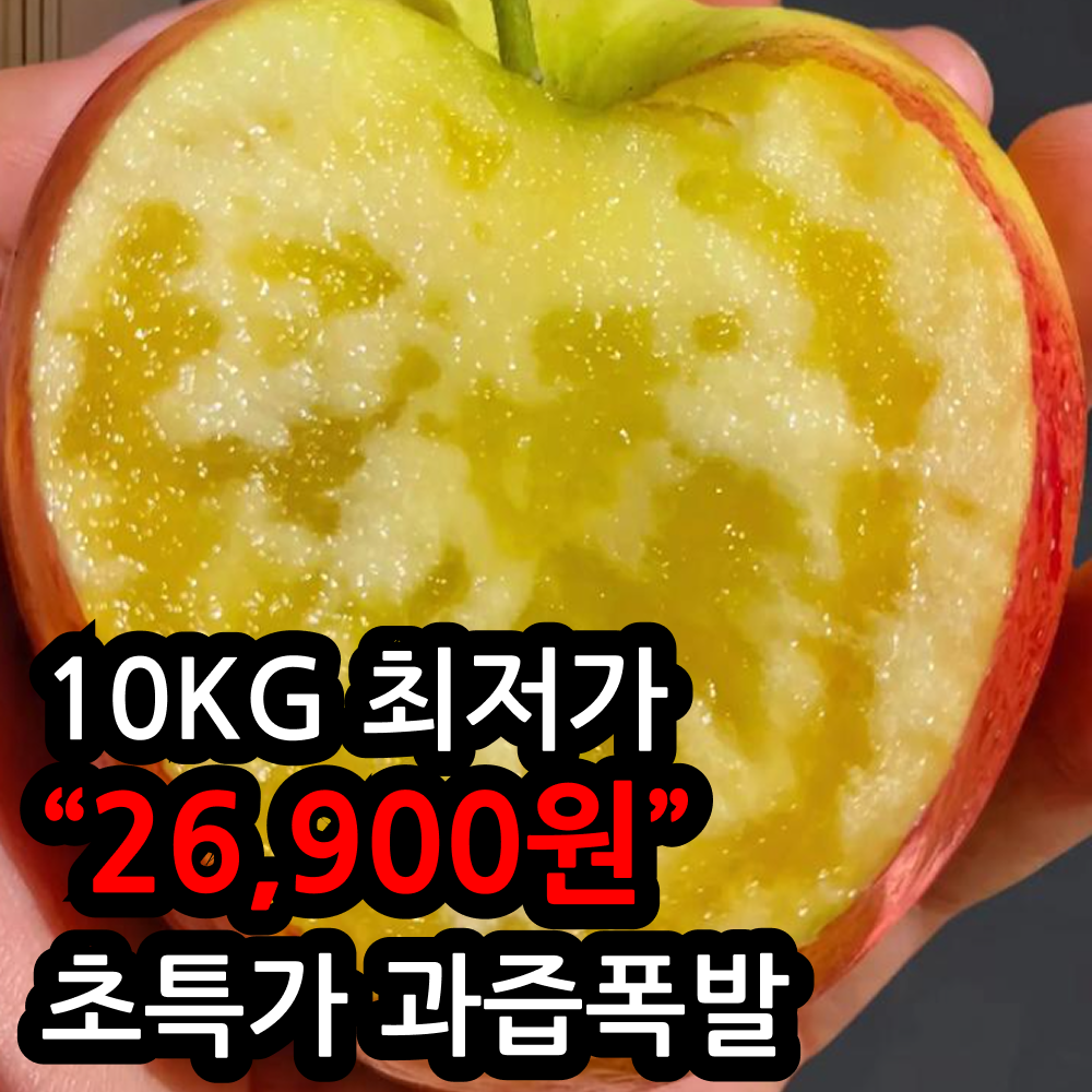 [최저가확신]초고당도 초특가 못난이 부사 사과, 1박스, 10kg 32,900원