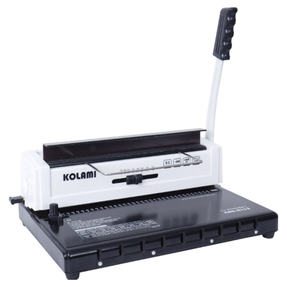 코라미 와이어링제본기 사각천공 KWB-W12 + 링 20p + PP표지 20p + 종이표지 20p + 탈착기 세트 83,000원