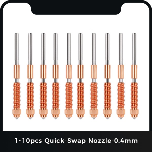 Creality K1/K1 Max/K1C/Ender-3 V3/Ender-3 V3 Plus용 퀵 스왑 깍지, 3D 프린터 통합 0.4mm, 1 ~ 10 개 17,200원