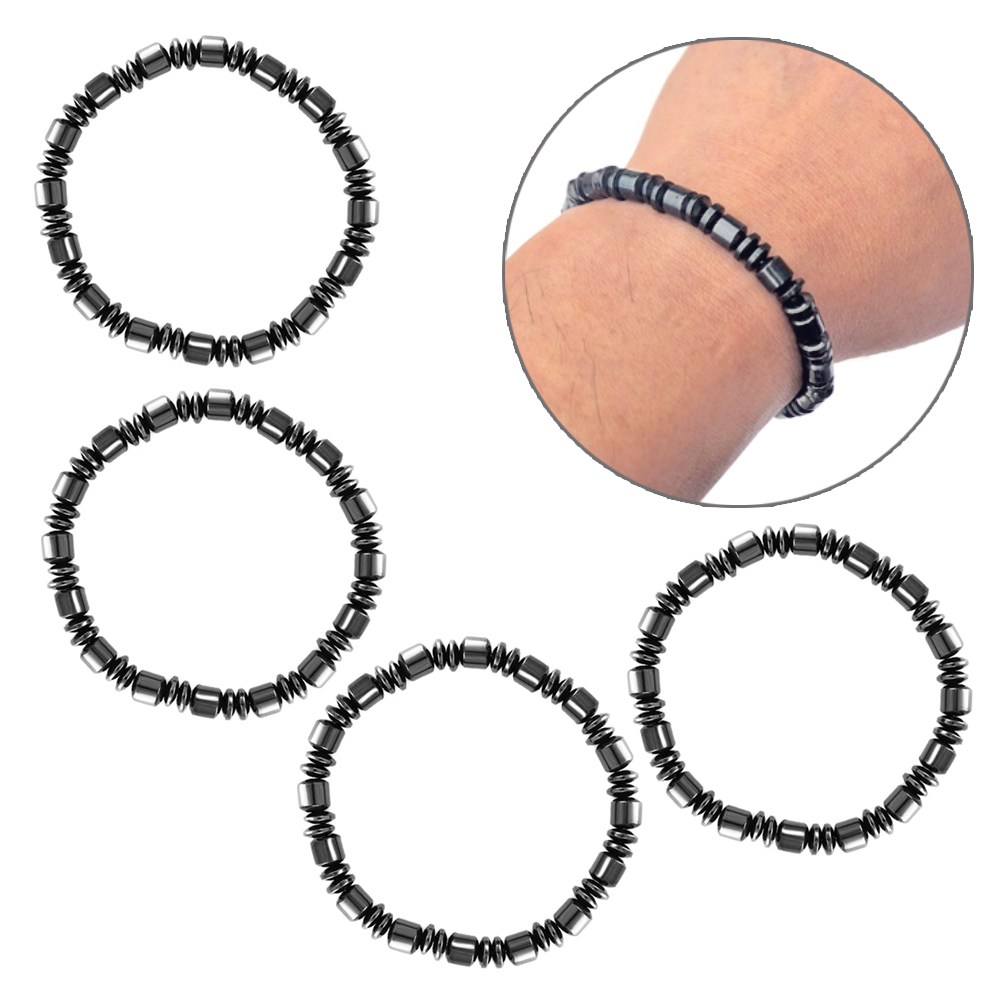 [4개 묶음] 6mm 자석팔찌 NO.3-4개 패션 구슬 알 메탈 자석 팔찌 발찌 마그네틱 선물 남녀공용 남성 여성 쥬알리 7,900원