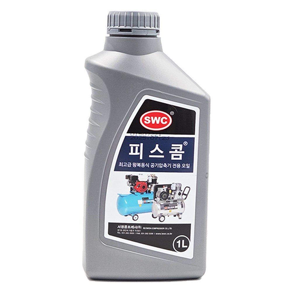 서원콤프레샤 정품 피스콤 오일 1L 왕복동 피스톤 광유, 1개 12,900원