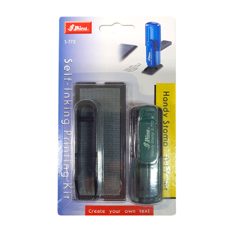 Shiny DIY 활자판 + 세팅용 집게 + 핸디 스탬프 본체 랜덤발송 + 스탬프 잉크패드 세트 S-772 22,750원