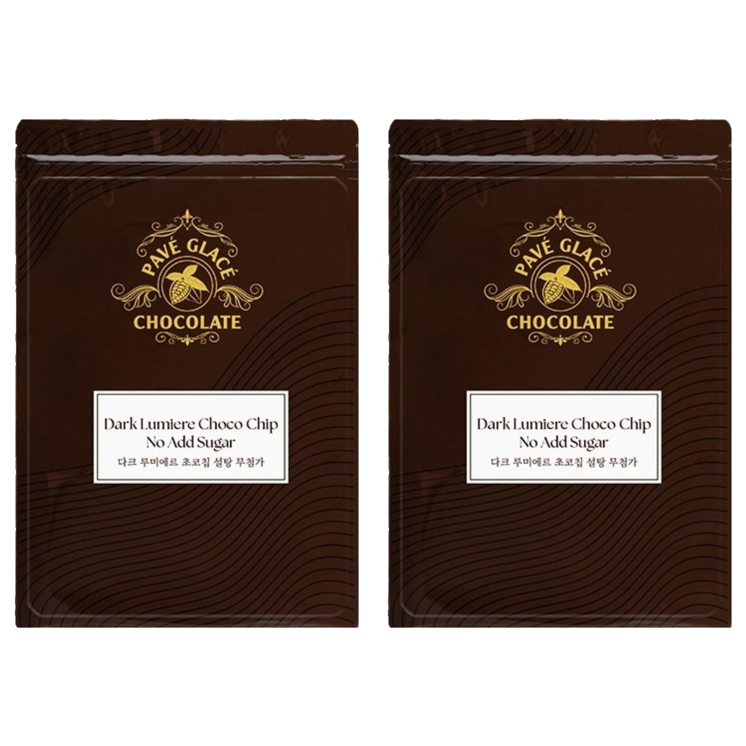 파베글라스 설탕무첨가 다크 루미에르 초코칩, 100g, 2개 12,800원