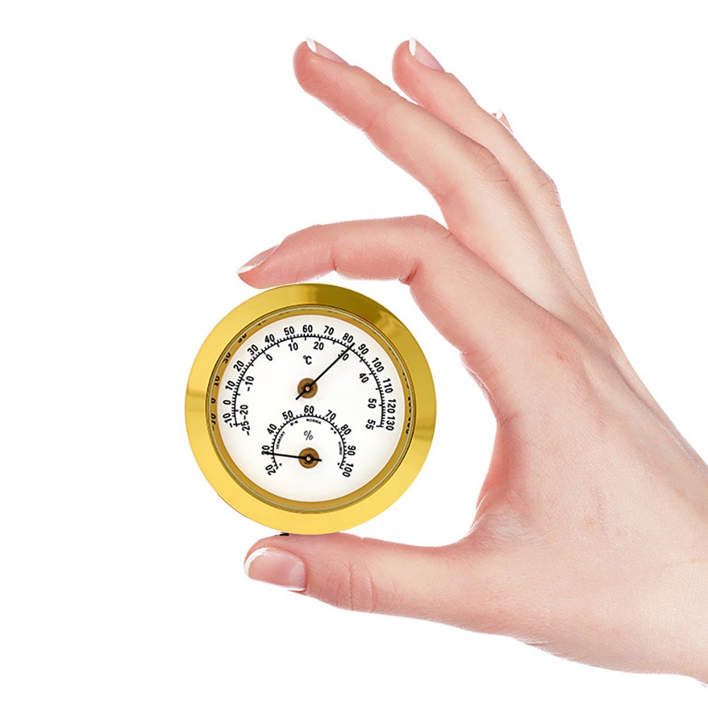 악기용 미니 원형 온도계 습도계 아날로그 악기습도계, 1개 11,900원