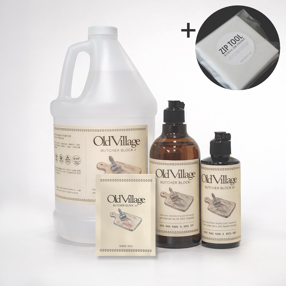 올드빌리지 부처블락 도마오일 + 오일천 25,000원