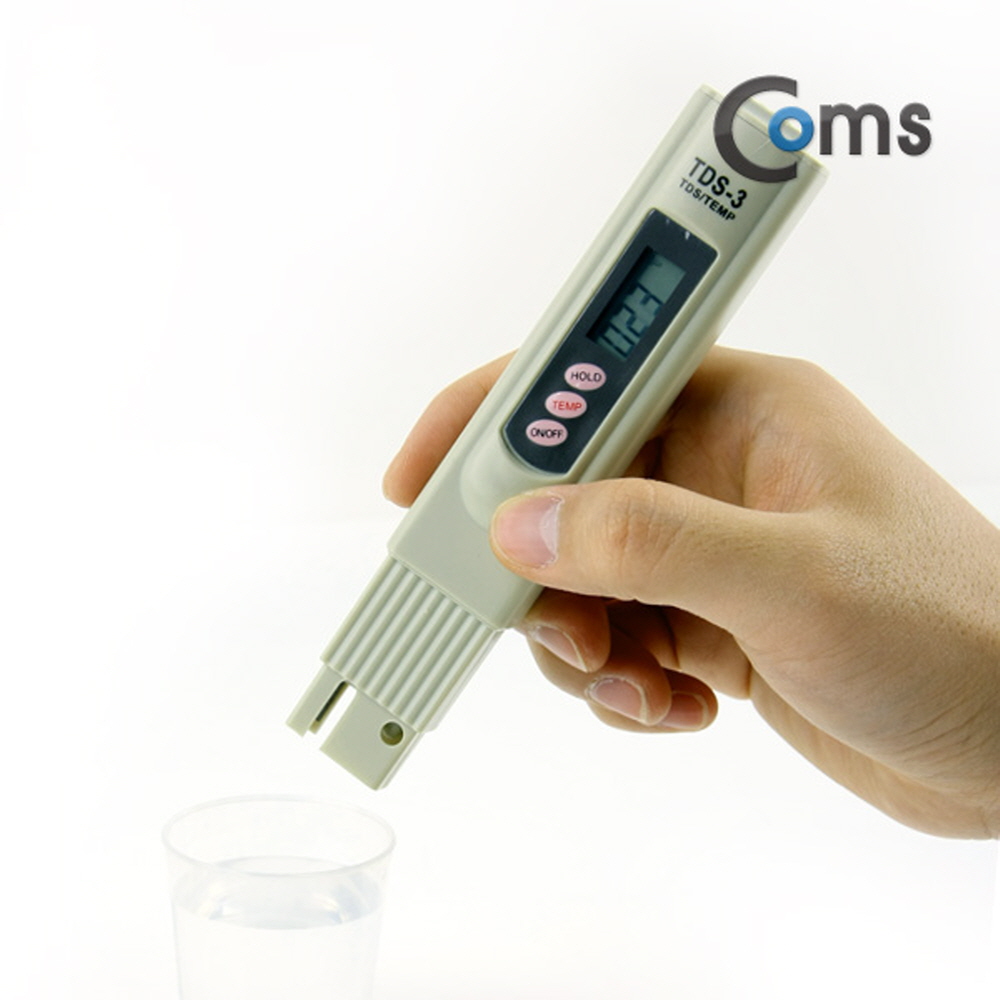 맑은 Coms 테스터기(TDS-3) 수질 농도PH/TDS 측정 19,000원