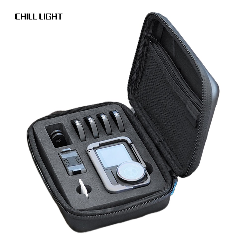 CHILL LIGHT   DJI Action 6 5 Pro / Osmo Action 4/3 호환 수납 케이스 방수 충격 방지 보호 파우치 휴대용 액세서리 수납 가방 14,900원