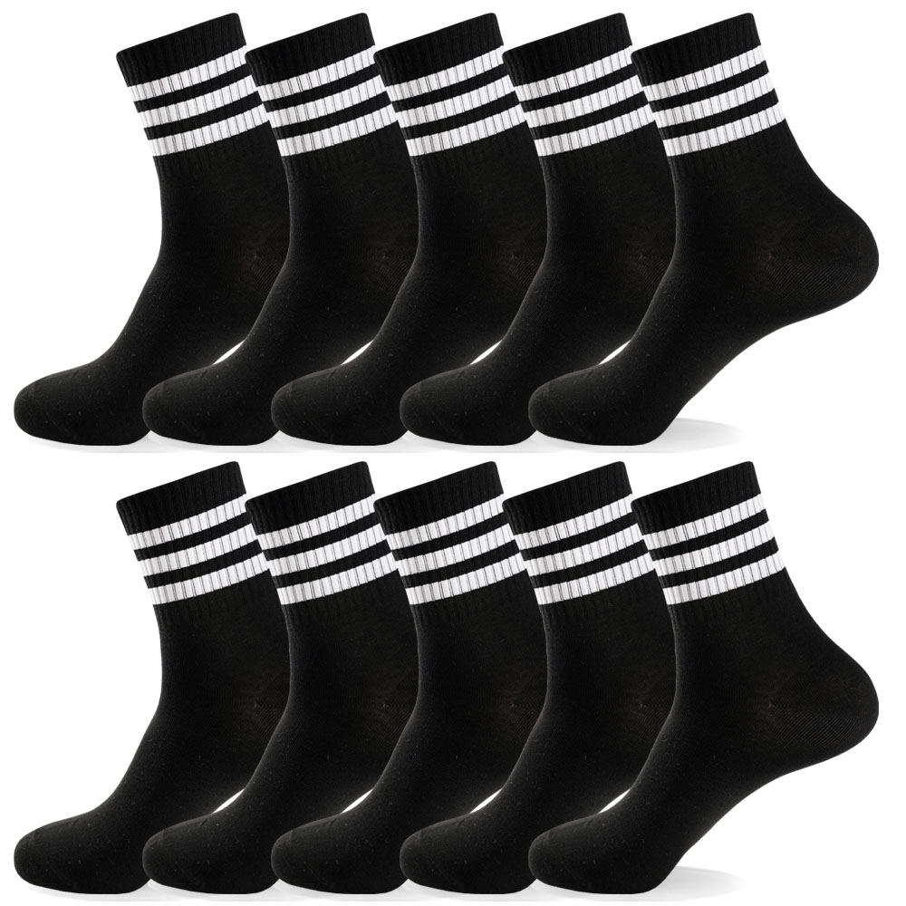 메가양말 삼선 라인 논쿠션 중목 양말 10켤레 국산고품질 12,900원