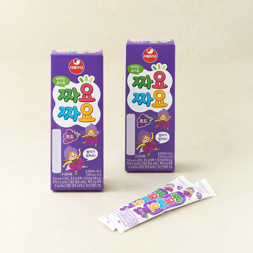 서울우유 짜먹는 요구르트 짜요짜요 포도 4,880원