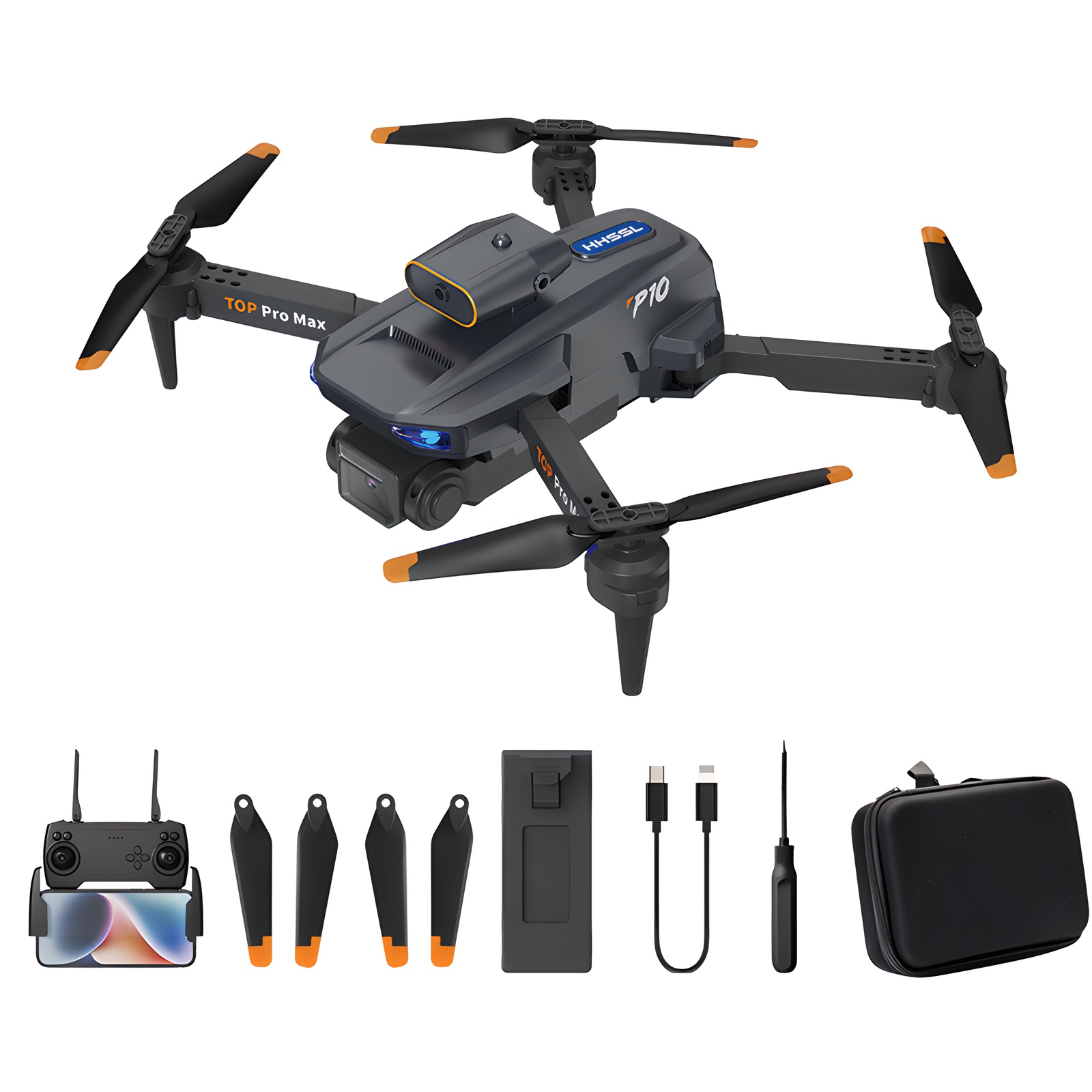 HHSSL 4K 듀얼카메라 자동 장애 회피 접이식 입문용 드론 , 비행시간 30분 38,000원