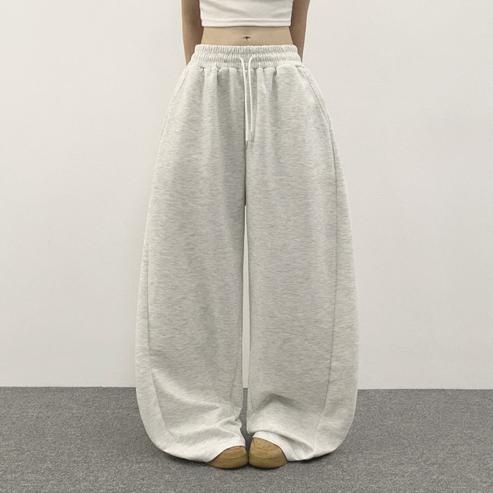 위드후이린 여성용 퍼지 사이드핀턱 와이드 트레이닝 밴딩 팬츠 17,900원