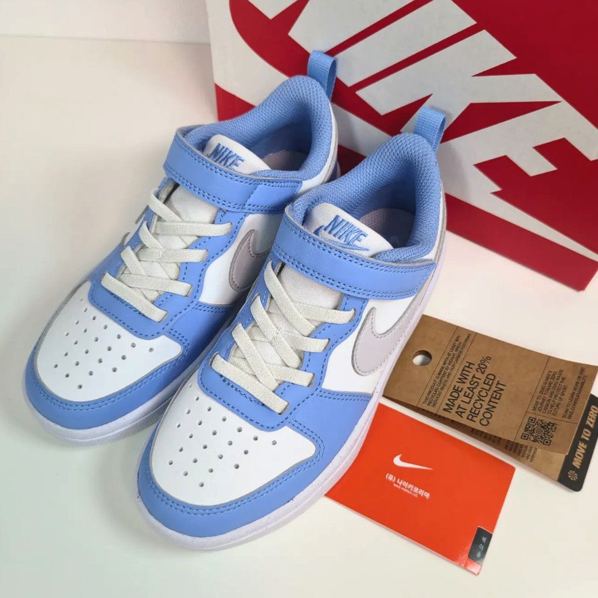 나이키 코트버로우 키즈 운동화 리크래프트 PS 발편한 아동 신발 초등학생 찍찍이 스니커즈 양말제공 59,800원