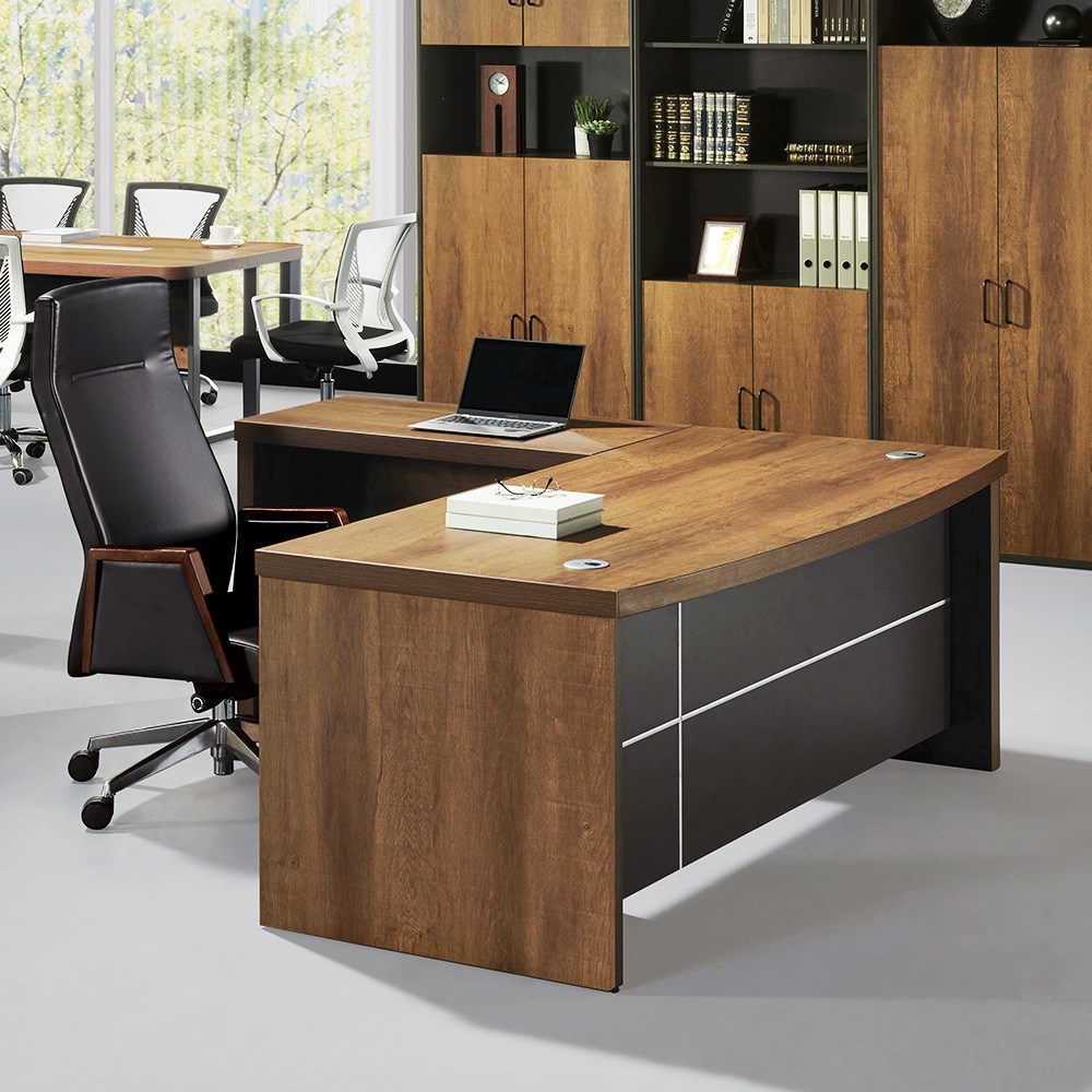 에디트 515 모던라인 라운드형 일자책상 - 1800 372,900원